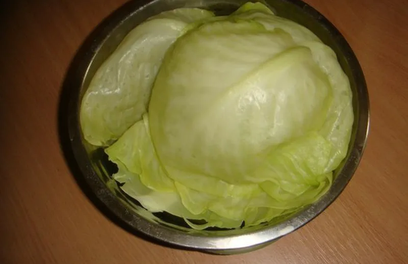 Бланширование капустных листьев