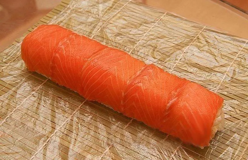 Укладка сёмги сверху