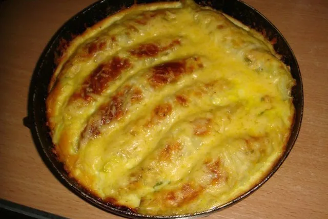Капустная запеканка-пирог