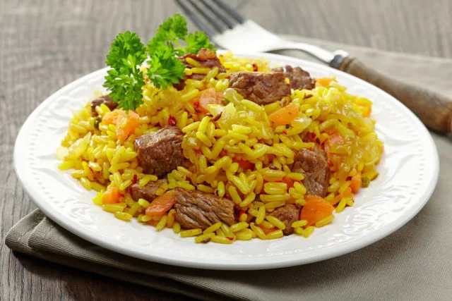 Плов с говядиной